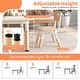 preview thumbnail 8 of 31, Gymax Kids Height Adjustable Table and 4 Chairs Set with Graffiti