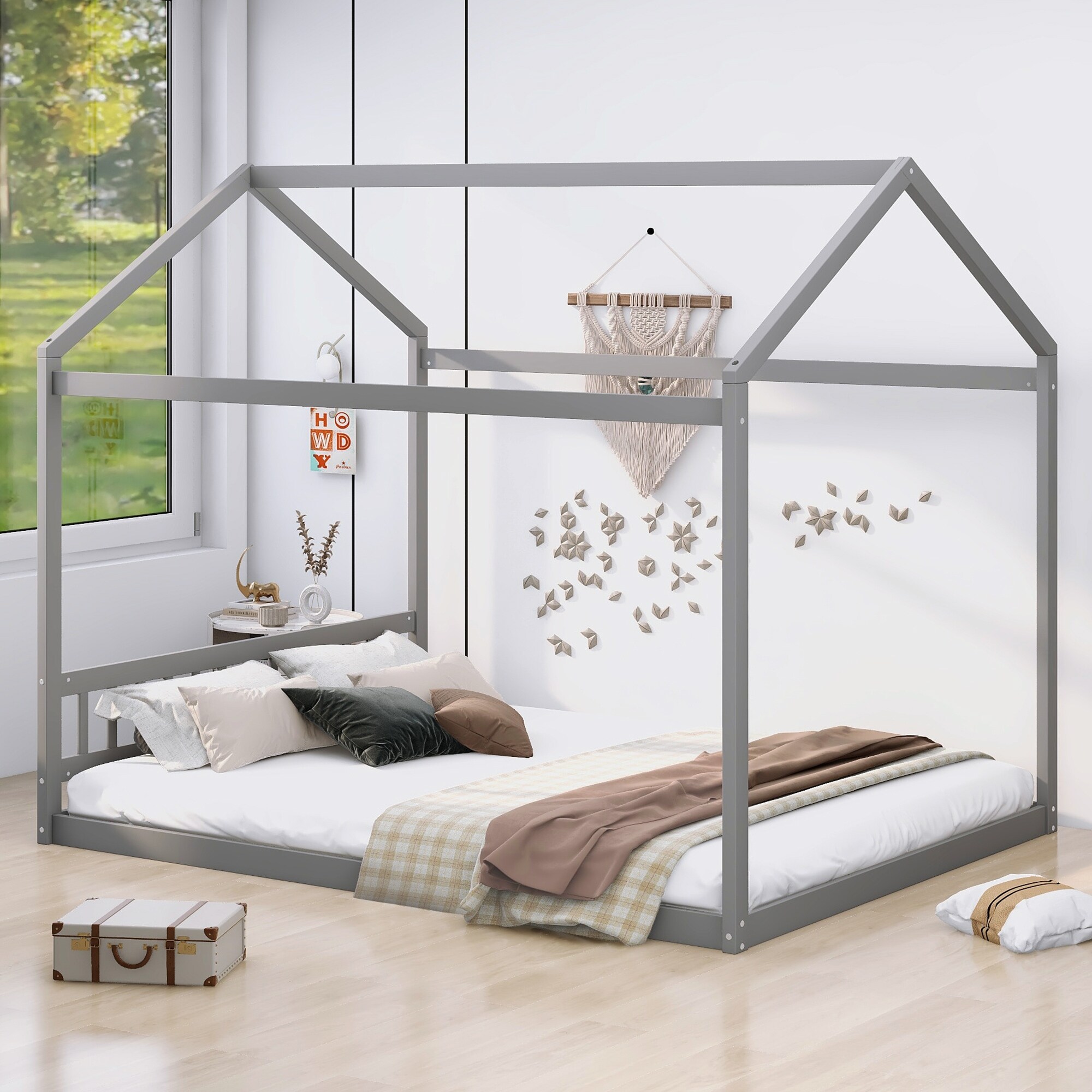 Whimsical House Shaped Queen Bed with Headboard Kids Room Bed Bath Beyond 38213111