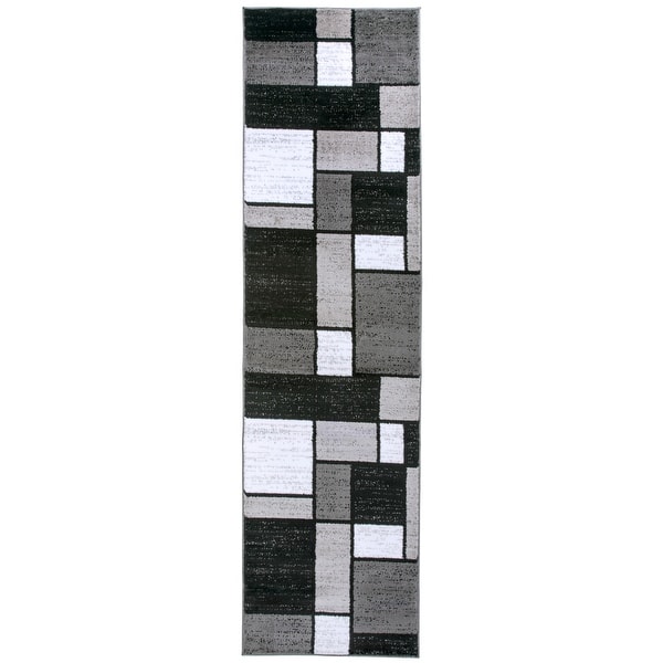 Contemporary Modern Boxed Color Block Area Rug On Sale Overstock 10302952