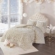 preview thumbnail 1 of 12, Madison Park Virginia Tufted Cotton Chenille Medallion Duvet Cover Set Taupe - King