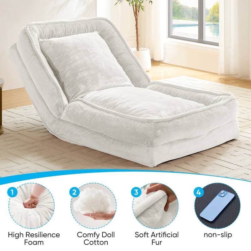 Versatile Foldable Lazy Sofa,3-in-1 Fold Small Tatami Sofa Bed,Lounge Chair Sofa, Human Friendly Pet Beds Lazy Sofa