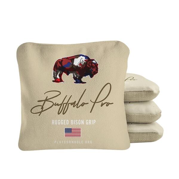 slide 2 of 4, Buffalo Tan Dual Sided Cornhole Bags