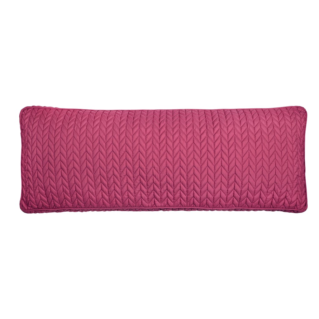 Cayman Quilted Bolster Decorative Throw Pillow