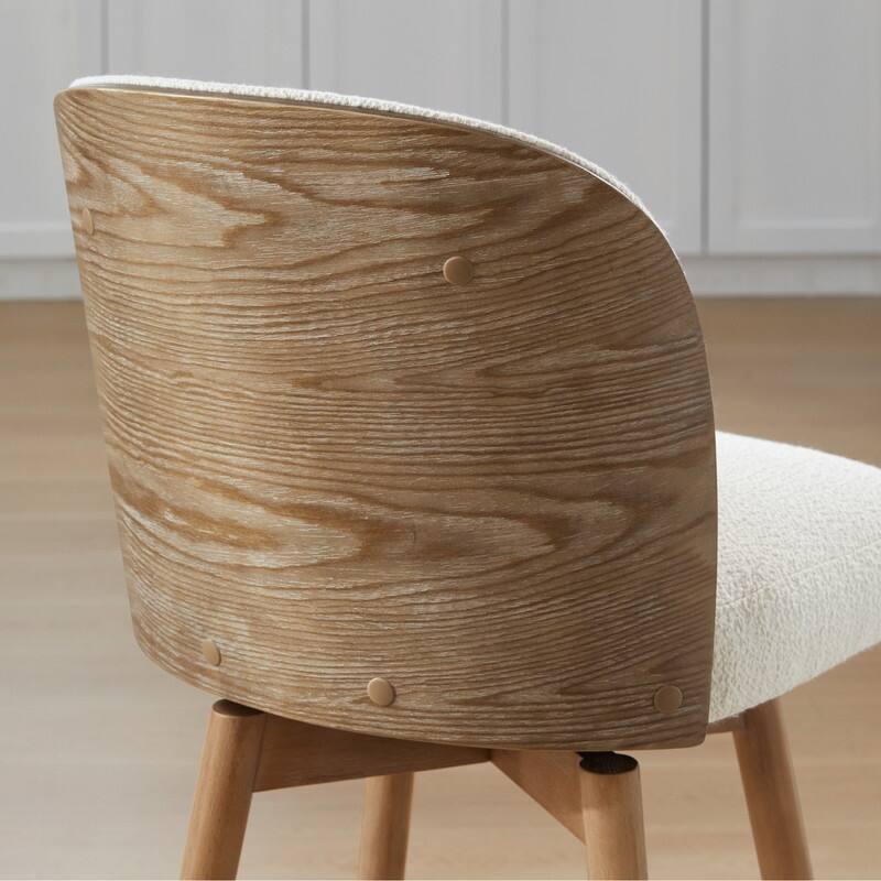 Spruce & Spring Jacob Mid Century Modern Swivel Counter Stools Bentwood Back