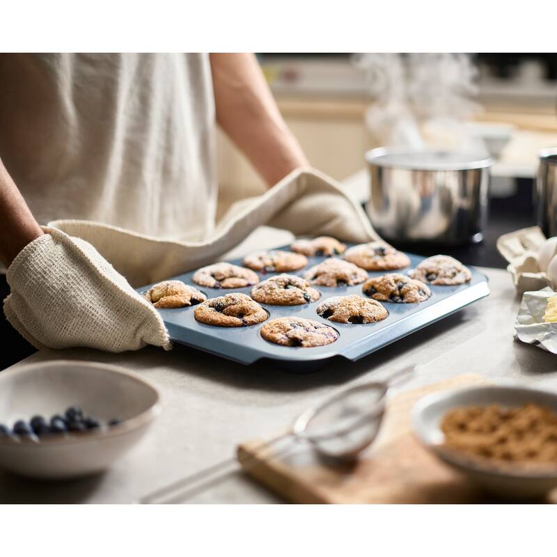 Joseph Joseph Nest Bake 12-cup Non-stick Muffin Pan with Easy Pull Handles