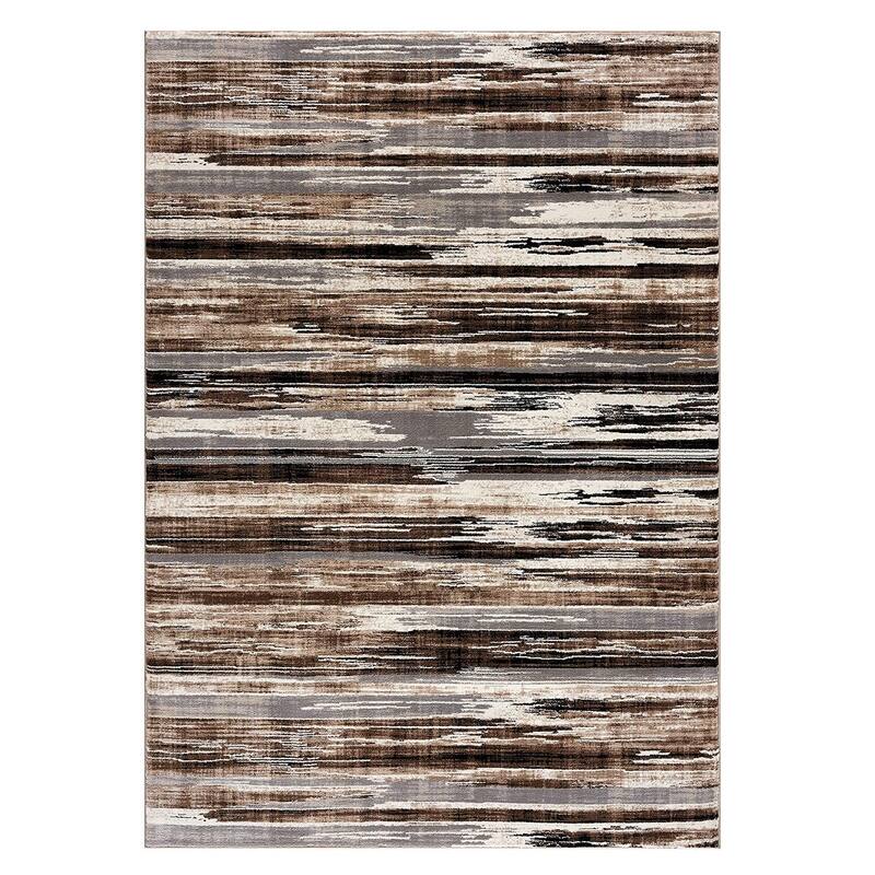 Abstract Modern Non Skid Woven Durable Area Rug - 36' X '27' X '1