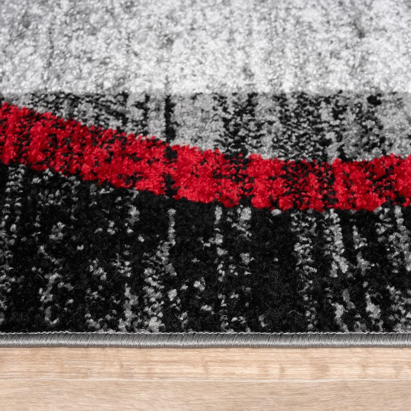 Modern Area Rug for Living Room Classic Design with Border