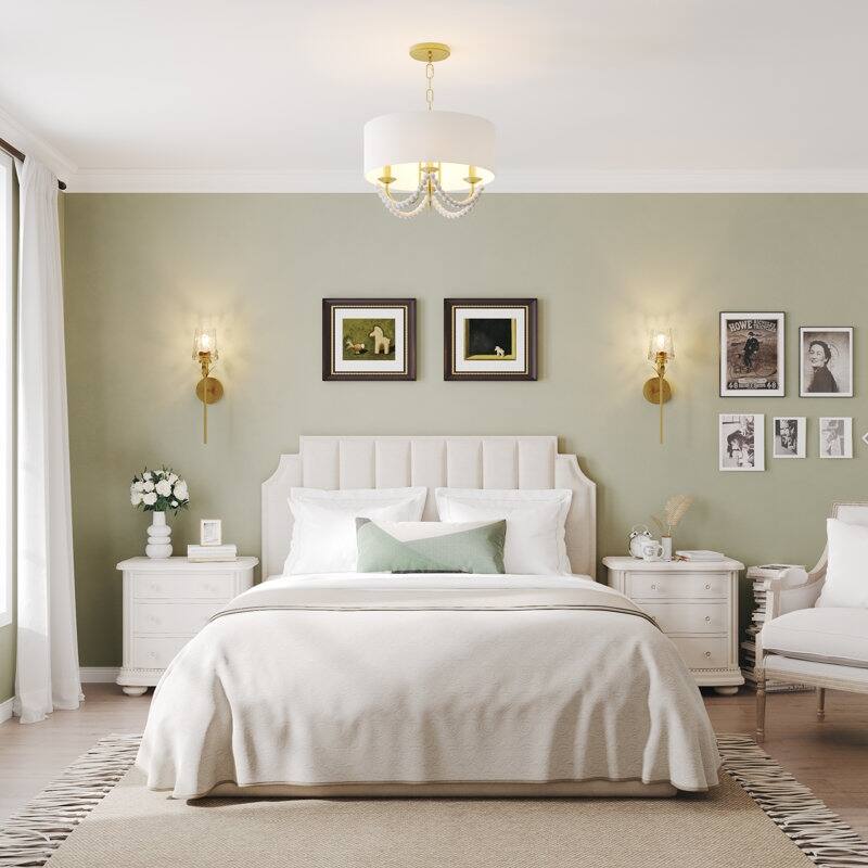 Acroma - 4 Light Steel Dimmable Drum Chandelier - N/A