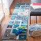 preview thumbnail 15 of 68, SAFAVIEH Carousel Kids Riemy Neighborhood Road Rug 2' x 8' Runner - Turquoise/Ivory