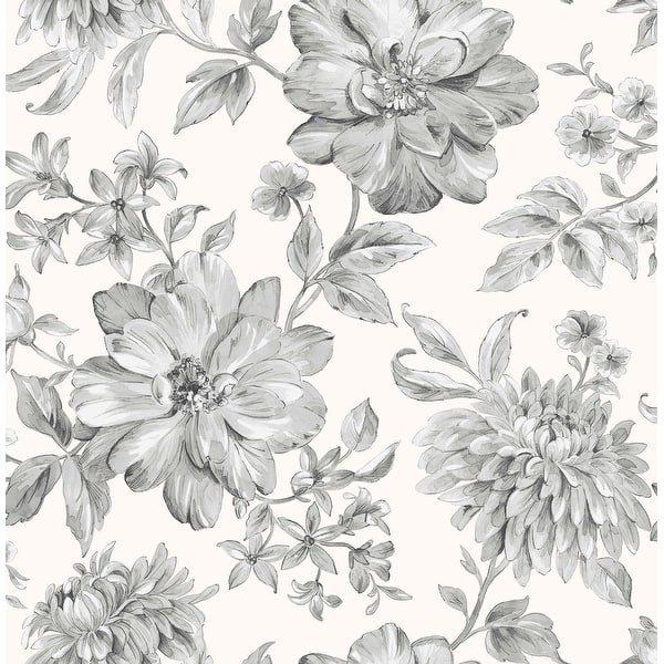 slide 2 of 7, Fine Decor Gabriela Grey Floral Wallpaper