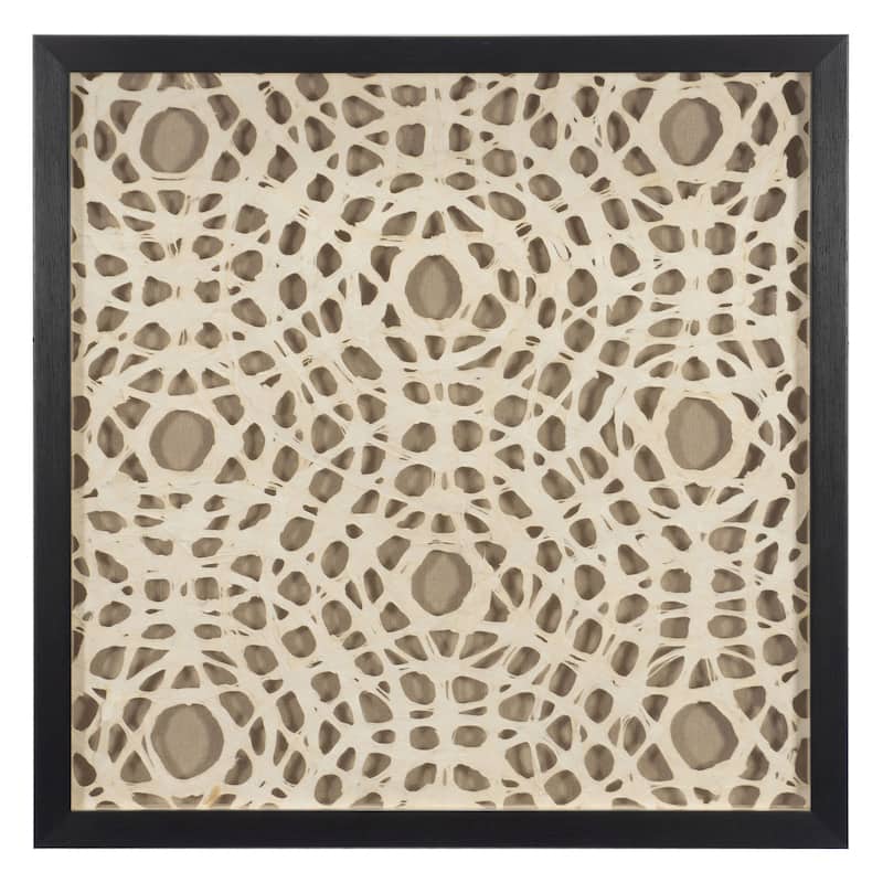 HUJI Abstract Handmade Papier-Mâché Shadow Box Wall Art - Style_B