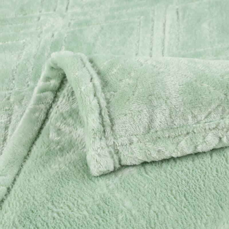 Superior Atka Diamond Soft Fluffy Fleece Blanket