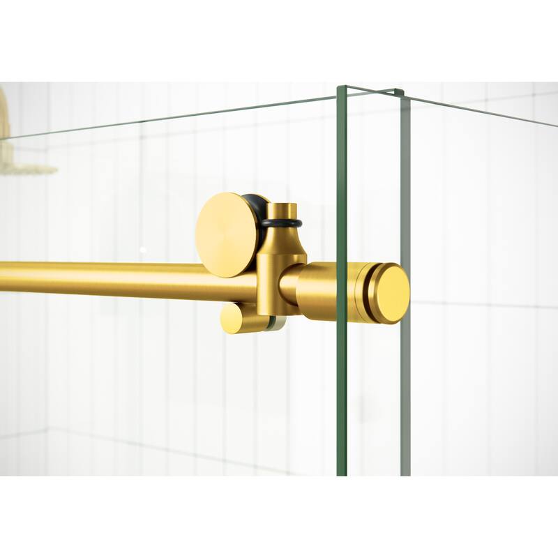Nova 72 in. x 40 in. x 78 in. Fully Frameless 90-degree Slider Shower Enclosure