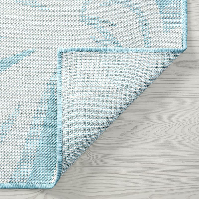 Exo Coastal Floral Indoor/Outdoor Area Rug