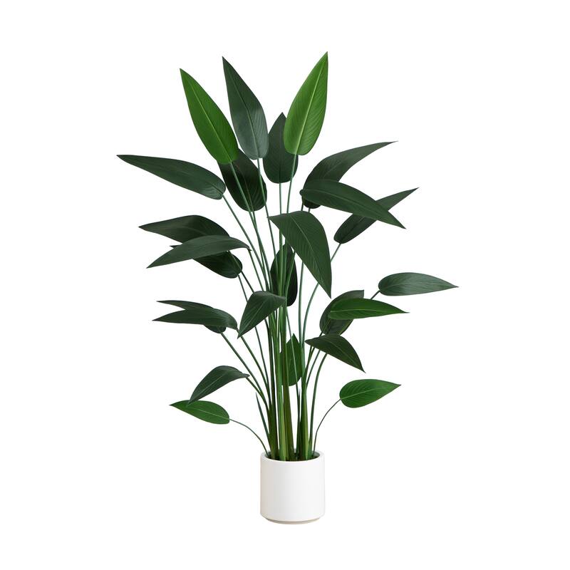 Sky Bird Artificial Potted Tree - 5.25' - Green and White