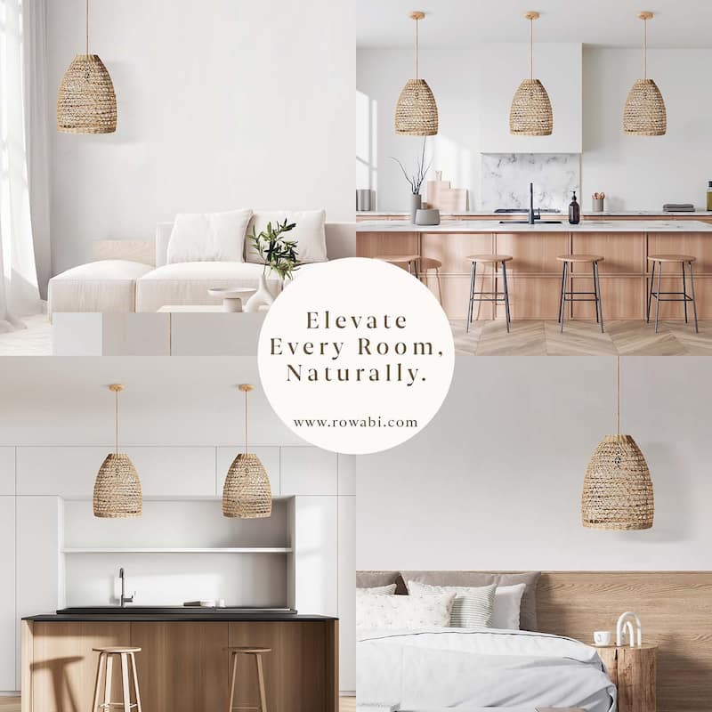 Mazed Lace Rattan Pendant Light