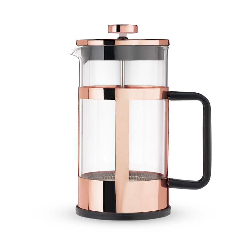 Piper Rose Gold Press Pot - 8.12" x 5.5" - Rose Gold