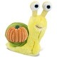 preview thumbnail 1 of 4, DolliBu Super Soft Yellow Snail Stuffed Animal w/ Pumpkin Plush Decor - 5.5 inches