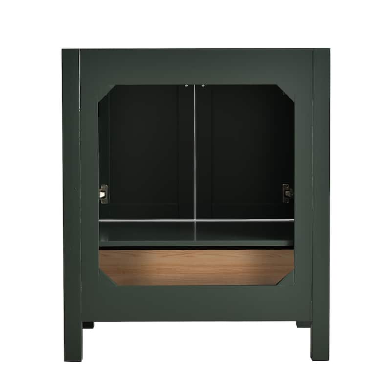 StarrySky 30 inch Undermount Single Sink Bathroom Vanity with Engineered Carrara Marble Top