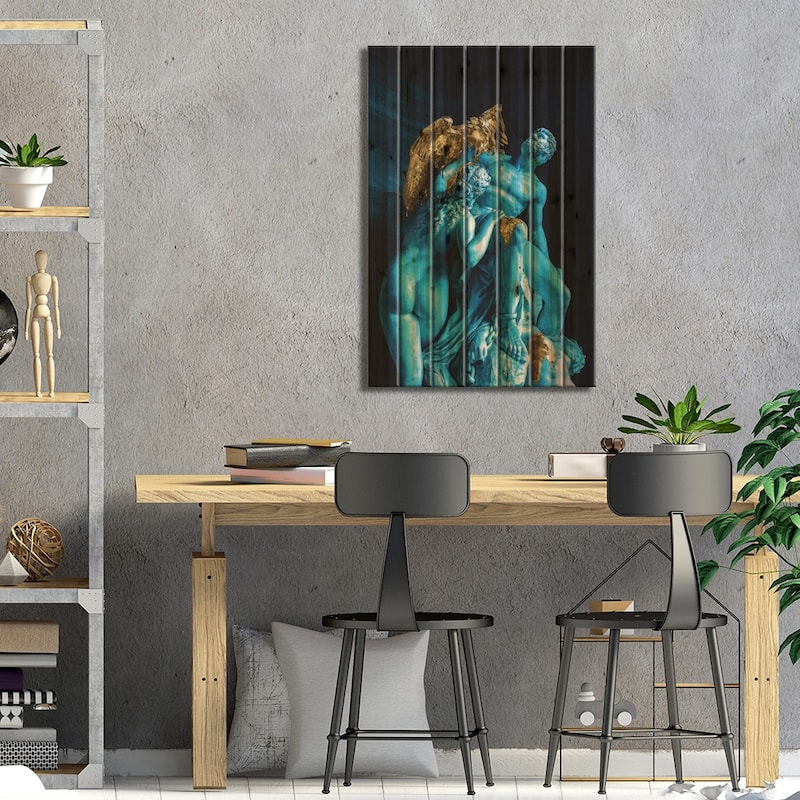 Greeks III Print On Wood by Gab Fernando - Multi-Color