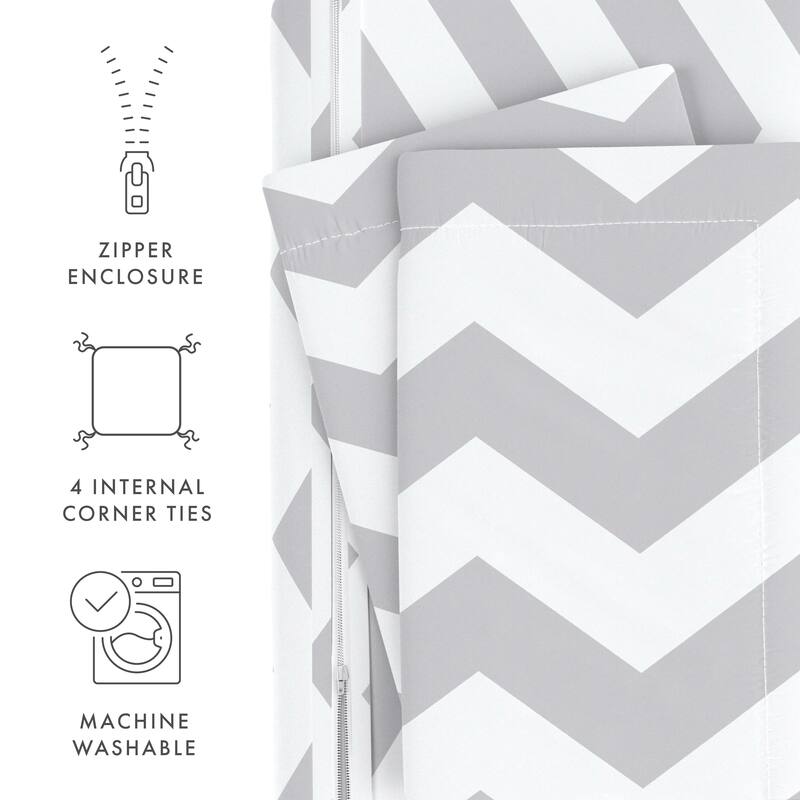 Simply Soft Oversized Arrow Pattern 3 Piece Duvet Cover Set