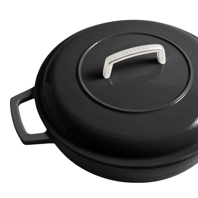 Martha by Martha Stewart 3.5 QT Enameled Cast Iron Braiser w/ Lid