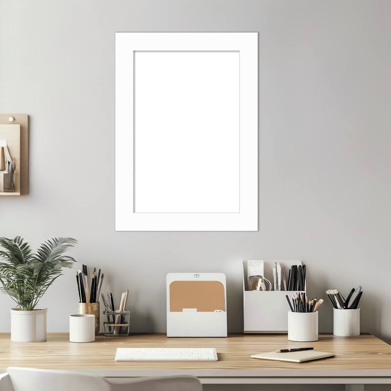 Amanti Art Basic Black Narrow Framed Dry Erase Magnetic Board