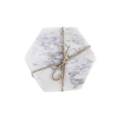 Caravan Marble Hexagon Coasters (Pack of 4)