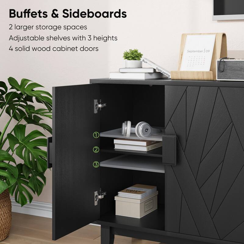 Medieval Modern Multifunctional Decorative Cabinet, Modern Style Buffet with Storage