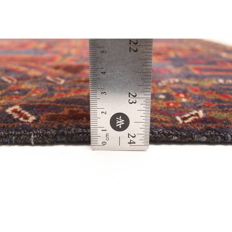 ECARPETGALLERY Hand-knotted Teimani Dark Navy Wool Rug - 2'8 x 4'2