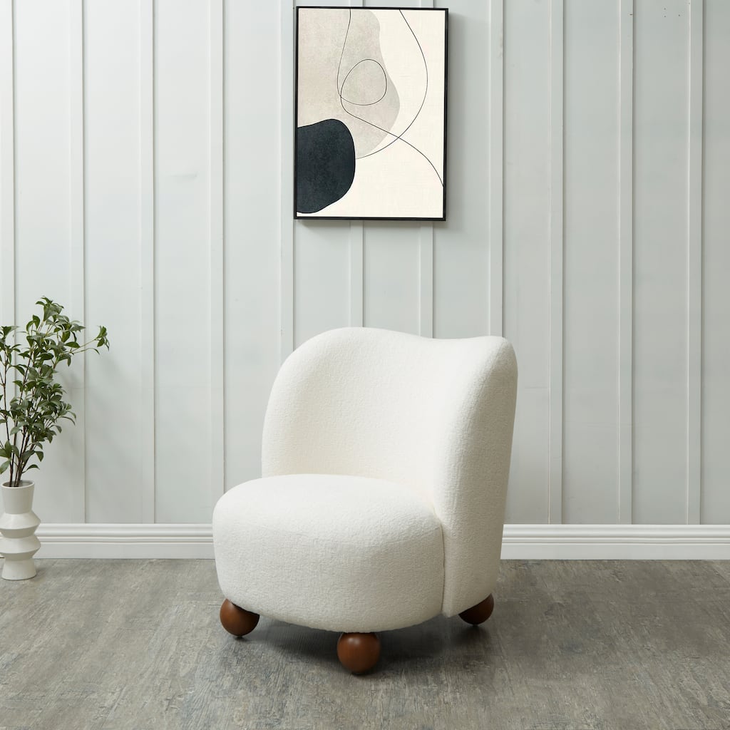 SAFAVIEH Couture Rodolfo Boucle Accent Chair - 28Wx31Dx31H