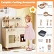 preview thumbnail 9 of 18, Gymax Play Kitchen w/Realistic Ice Maker Stove Accessories & Water