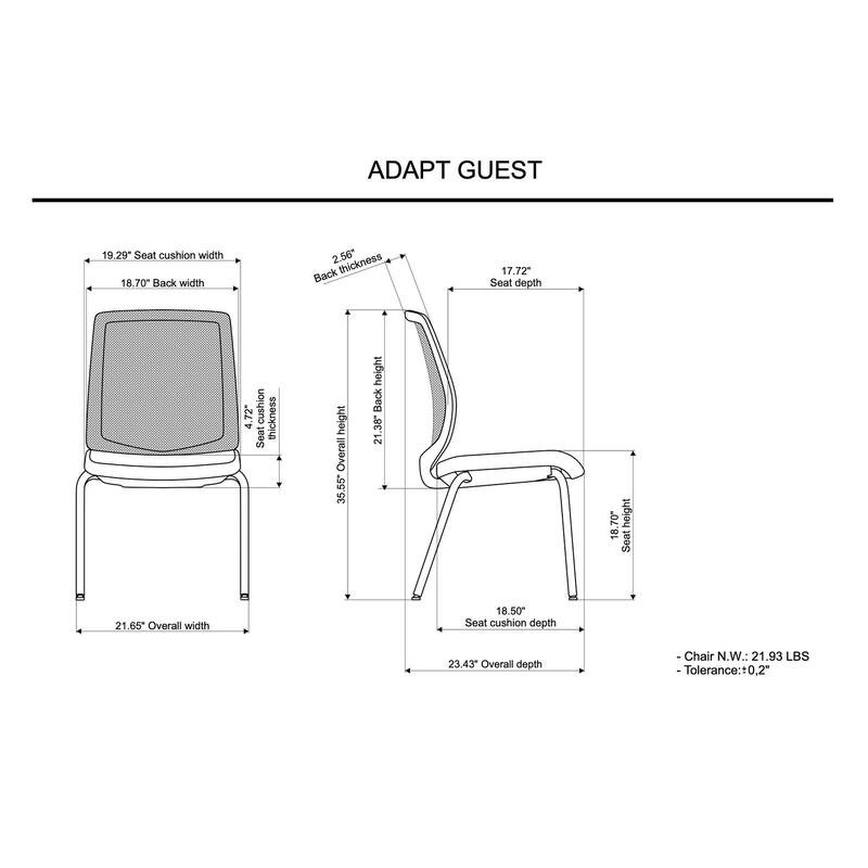 Adapt Mesh Multi-Function Guest Office Chair
