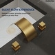 preview thumbnail 22 of 34, Double Handle Waterfall Bathroom Faucet with Pop-up Drain,Widespread 3 Hole Bathroom Sink Faucet