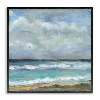 Stupell Summer Seashore Waves Framed Giclee Art Design By Silvia ...
