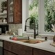 preview thumbnail 8 of 14, Karran QUWS-880 Undermount 32-1/2 in. Double Equal 50/50 Bowl Workstation Kitchen Sink