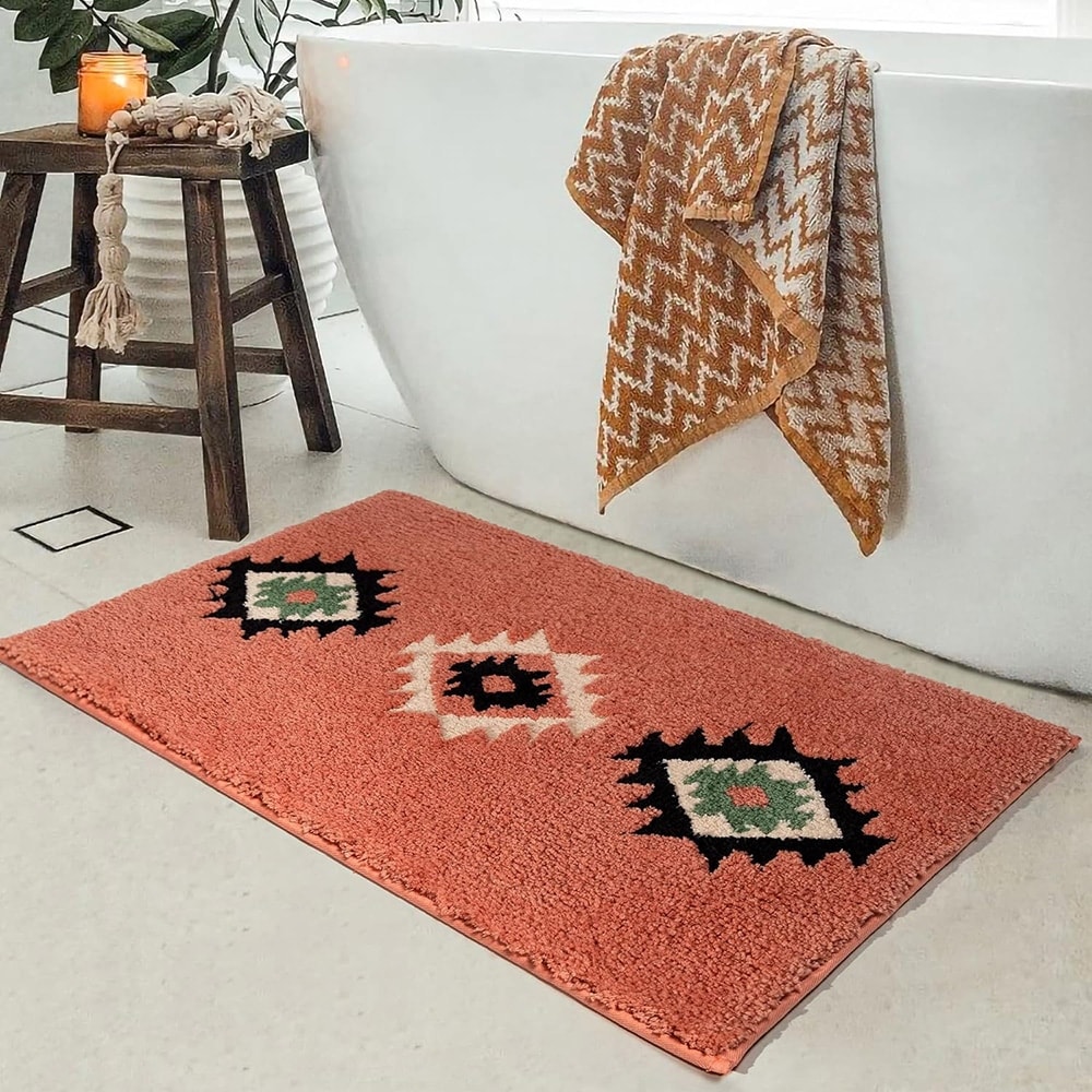 coral bath rugs