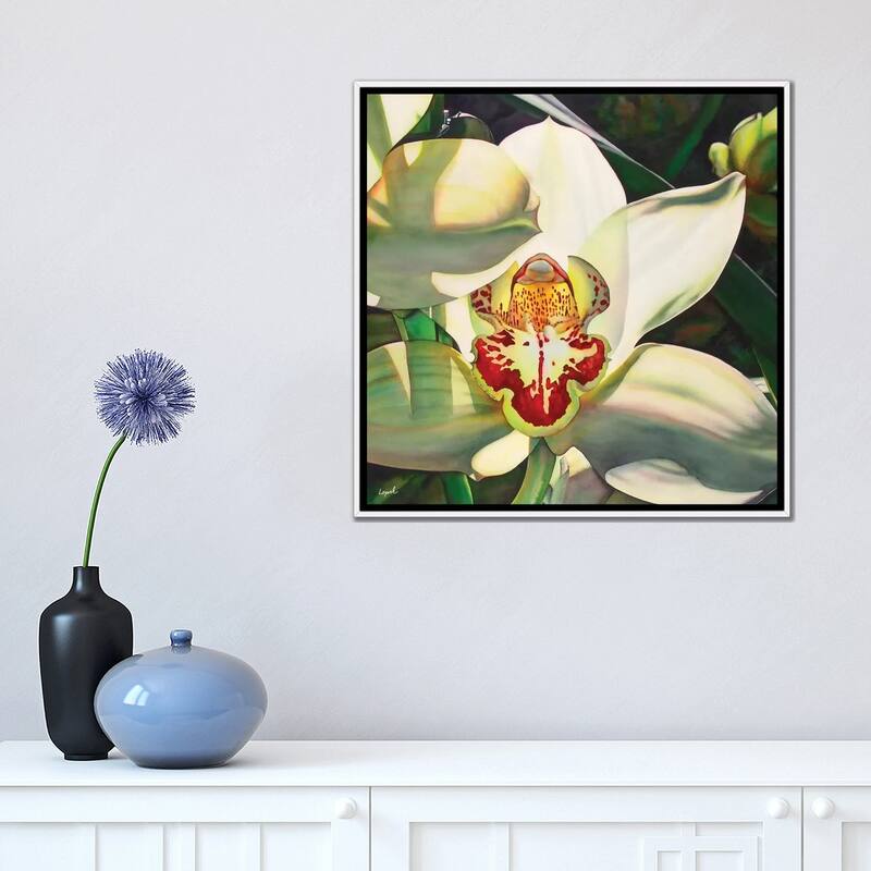 iCanvas "Pale Orchid III" by Lisa Lopuck Framed Canvas Print