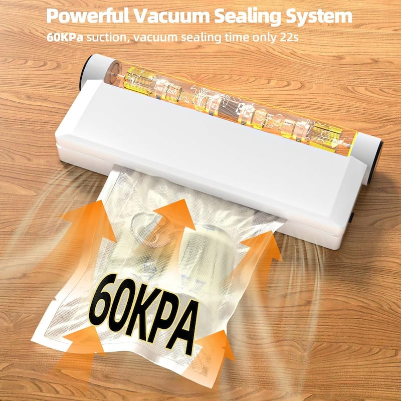 Vacuum Sealer,Equipped With 20 Vacuum Sealed Bags,Fully Automatic Dry and Wet Dual use Food Vacuum Sealer Machine