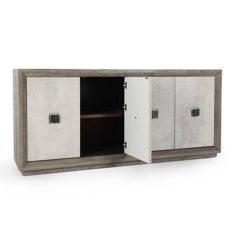 Classic Home Denver 80" Distressed Gray Sideboard Buffet
