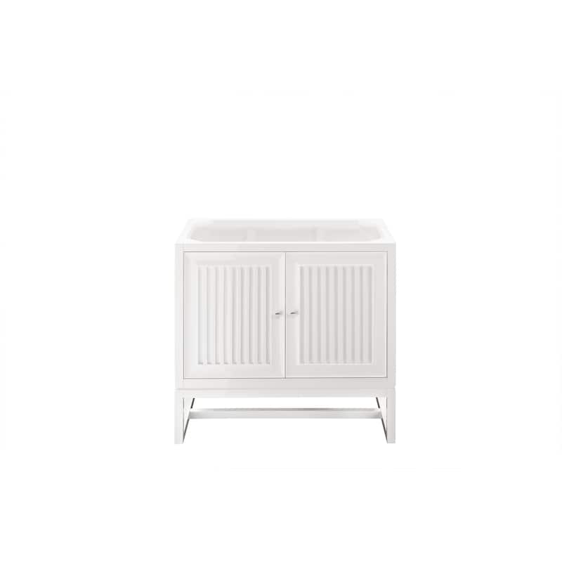James Martin Vanities Athens 36" Single Vanity Cabinet, Glossy White