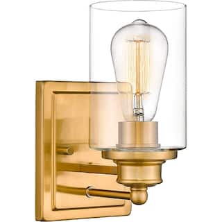 Bathroom Vanity Light,Wall Sconce Lamp Over Mirror with Clear Glass Shade