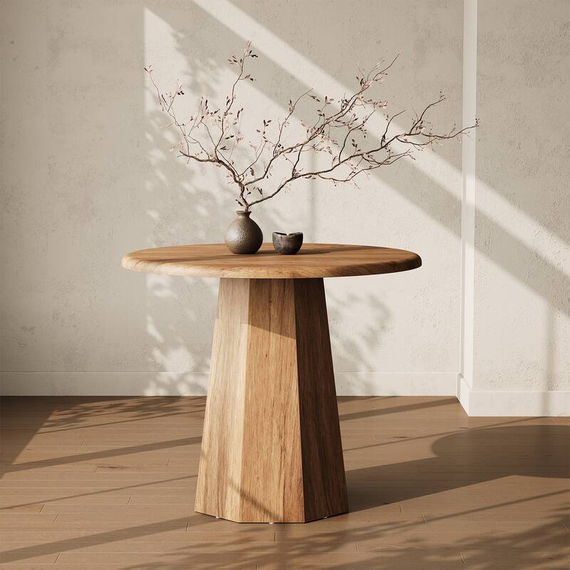 31" Round Pedestal Dining Table - N/A