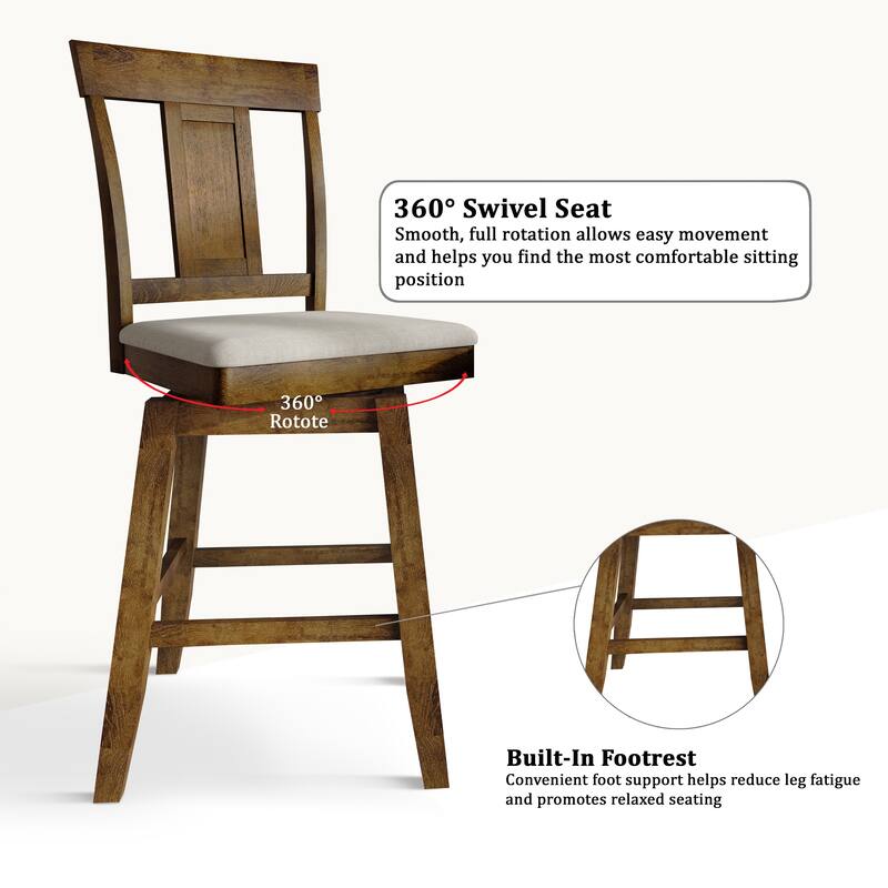 CraftPorch Luxury Swivel Counter Dining Set