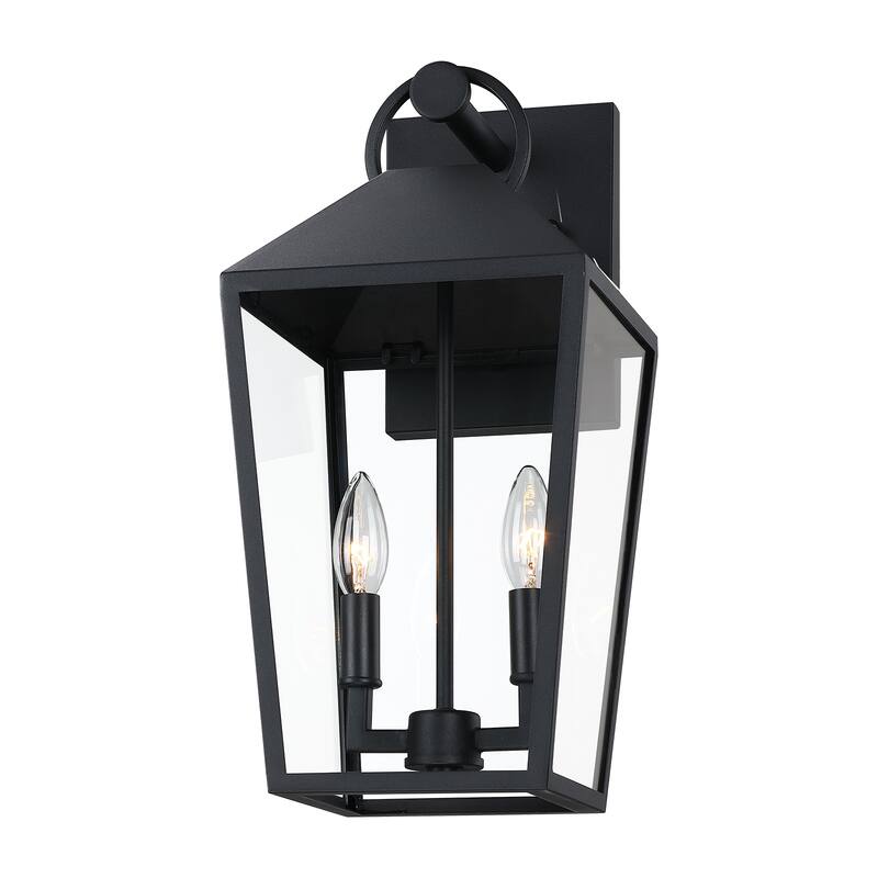 2-Light Outdoor Wall Lantern Sconce