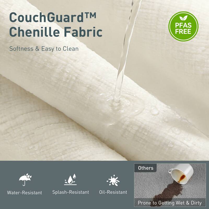 MASION ARTS 3-Piece Modular Sectional Sofa, Oversized Cloud Couch with Armchairs/Loveseats, Deep Seat Sofa (5–7 Seats)