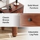 preview thumbnail 19 of 26, Fully Assembled Narrow End Table, Solid Wood Side Table with 3 Drawers, Vintage Nightstand Slim Bedside Table for Small Spaces