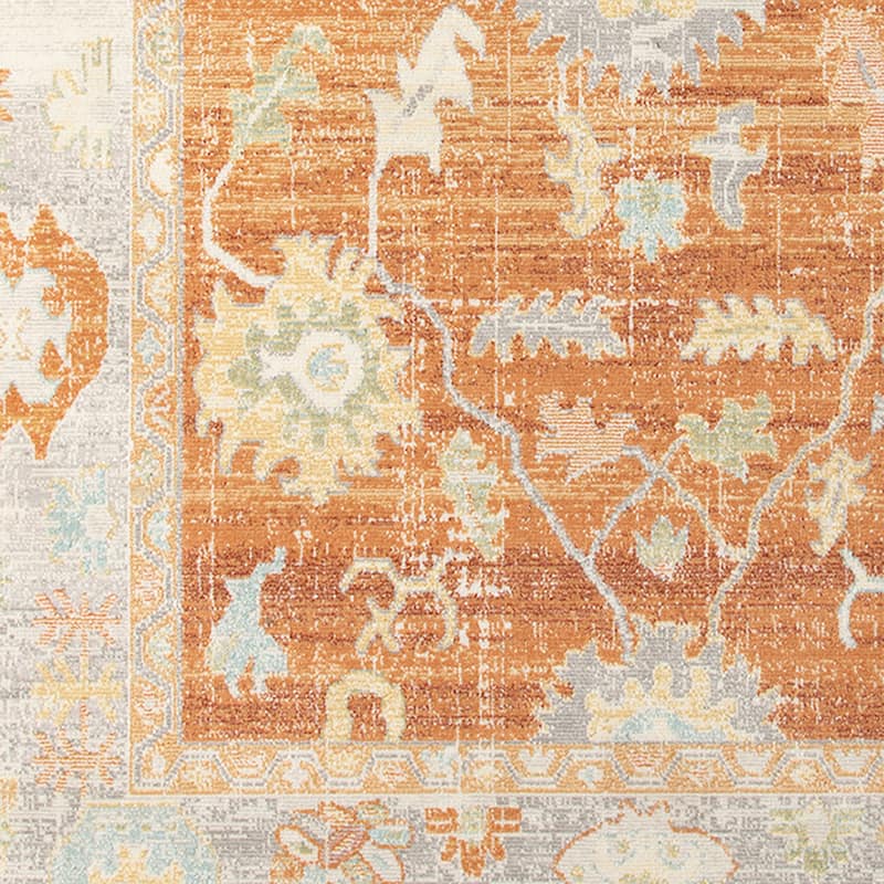 Bohdanna Bordered Indoor/Outdoor Tropical Area Rug