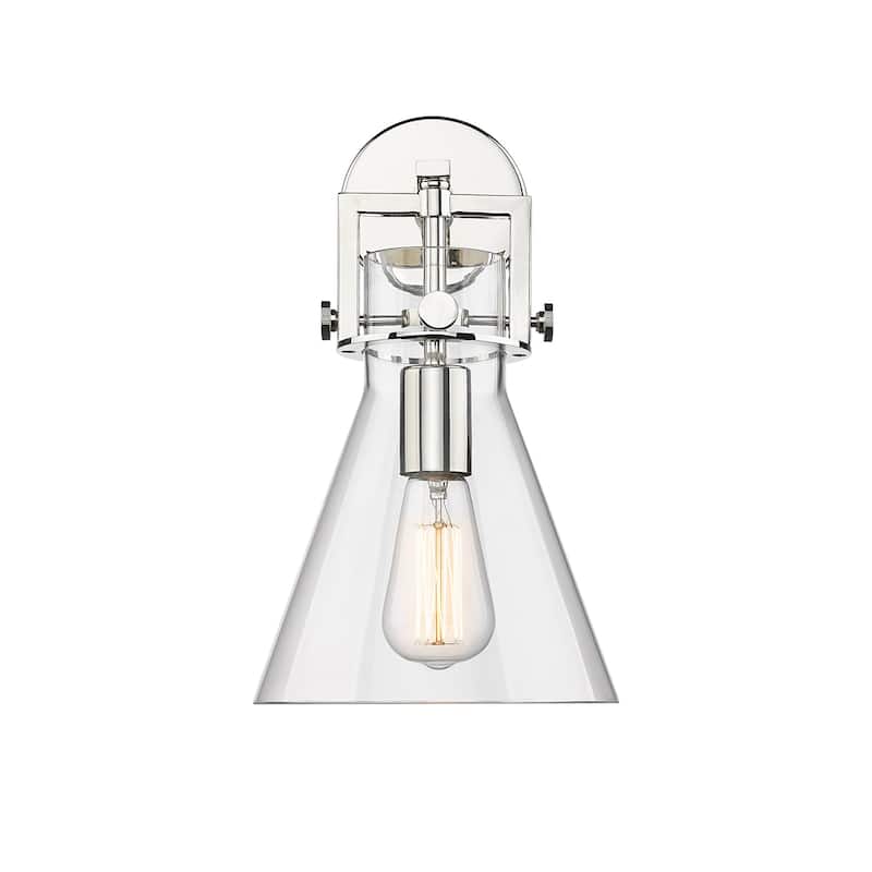 Innovations Lighting 411-1W-14-8 Newton Cone Sconce Newton Cone 14"