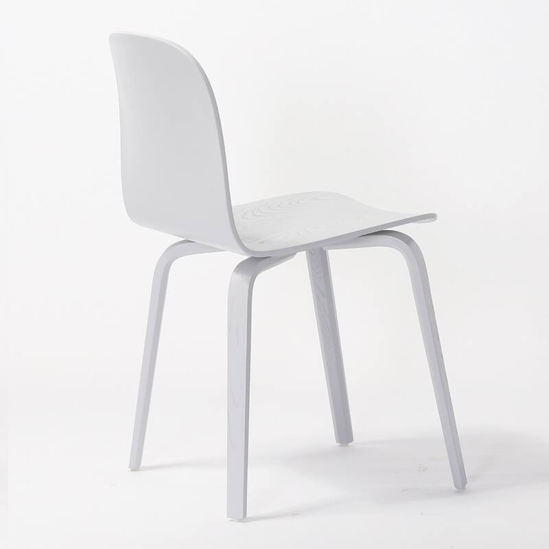 (Set of 2) ELSA Modern Wood Dining Side Chairs